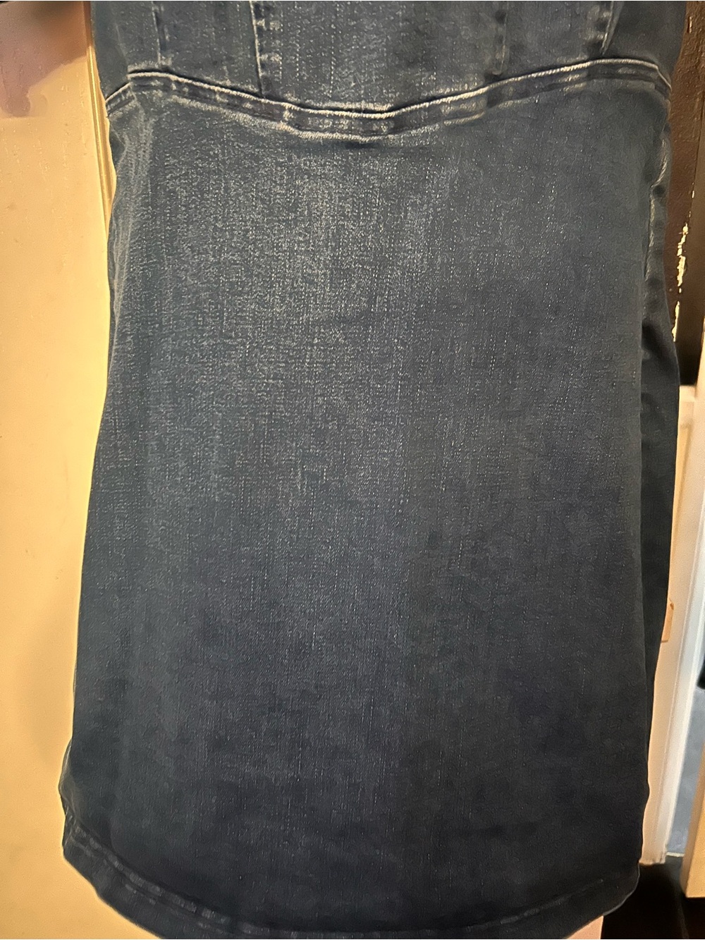 Betsey Johnson Denim Square-Neck Puff Sleeve Dress - Blue - Picture 5 of 9